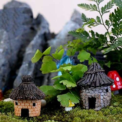 DOITOOL 15PCS Mini Christmas Miniature Ornament Kits for DIY Fairy Garden Dollhouse Decoration Desktop Adornment Resin Christmas Ornament for Micro Landscape Supplies