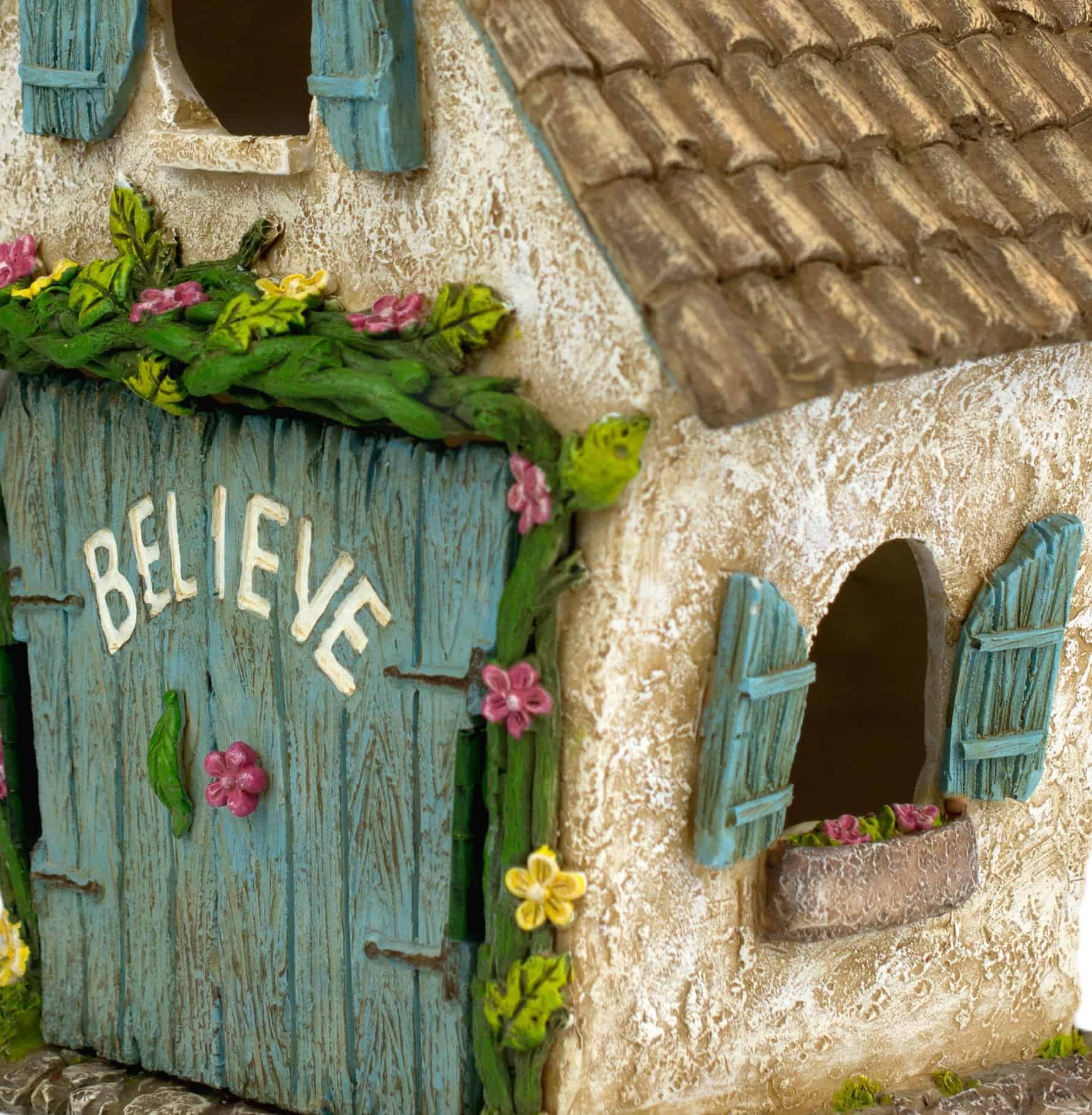 Fairy Garden Faries House Cottage w// Flower Roof New Matching Pieces Available