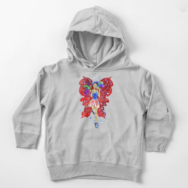 patriotic patsy the 4th of july fairy toddler pullover hoodie