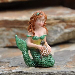 miniature fairy garden mermaid and turtle