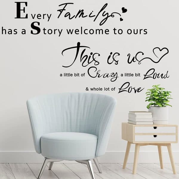 2 sheets family wall decals inspirational wall stickers