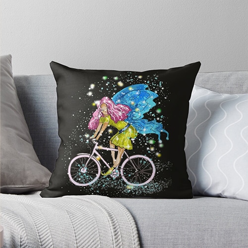 tita fairy throw pillow