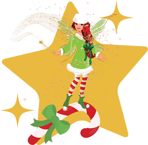 Fairy Merry and The Matching Candy Cane