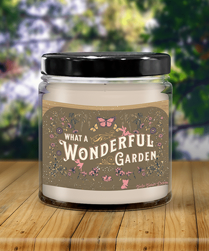 what a wonderful garden candle