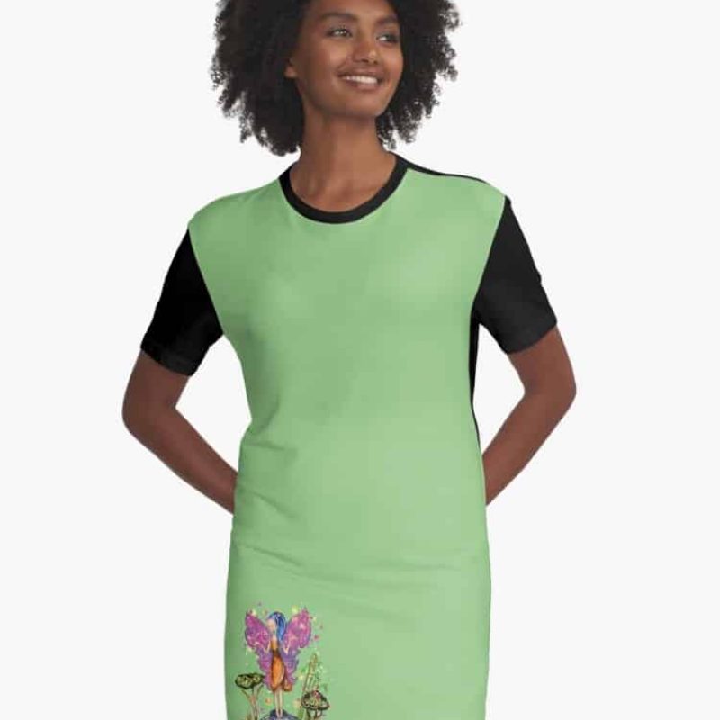 Zarina The Zen Fairy™ Graphic T Shirt Dress